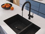 Смеситель для кухни Cersanit Brasko 68225 Черный матовый-10