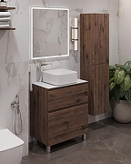 Тумба под раковину Aquanet Алвита New 70 344128 напольная Дуб веллингтон табак-15