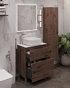 Тумба под раковину Aquanet Алвита New 70 344128 напольная Дуб веллингтон табак-16