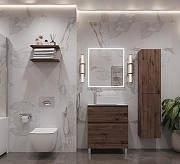 Тумба под раковину Aquanet Алвита New 70 344128 напольная Дуб веллингтон табак-19