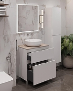 Тумба под раковину Aquanet Алвита New 70 344133 Белая матовая-16