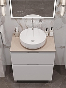 Тумба под раковину Aquanet Алвита New 70 344133 Белая матовая-18