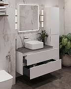 Тумба под раковину Aquanet Алвита New 100 344135 Белая матовая-14