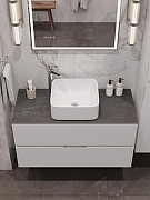 Тумба под раковину Aquanet Алвита New 100 344135 Белая матовая-16