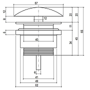 Донный клапан Salini D601 166201G Белый глянцевый-4