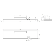 Полка для ванны Salini Gabbiano 1906201M Белая матовая-12