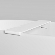 Полка для ванны Salini Gabbiano Basic 1906202M Белая матовая-4