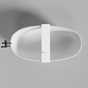 Полка для ванны Salini Gabbiano Basic 1906202M Белая матовая-5