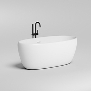 Ванна из искусственного камня Salini Luce 150х75 100122M Белая матовая-2