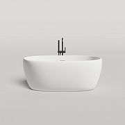 Ванна из искусственного камня Salini Luce 150х75 100122M Белая матовая-3