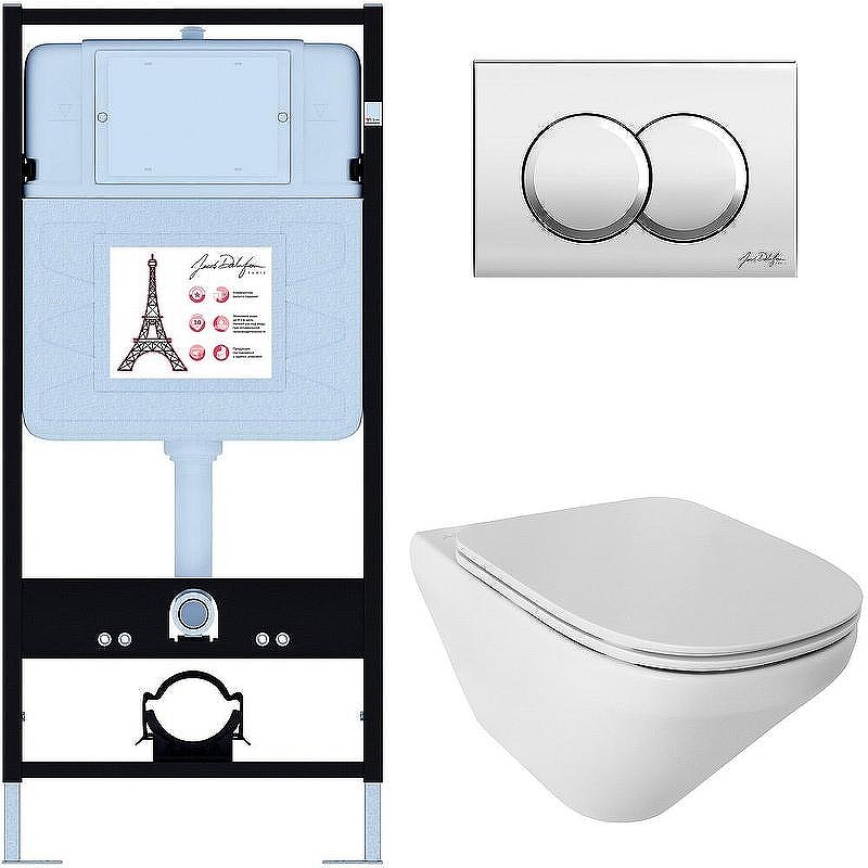 Комплект унитаза с инсталляцией Jacob Delafon Modern Life E21775RU-CP 