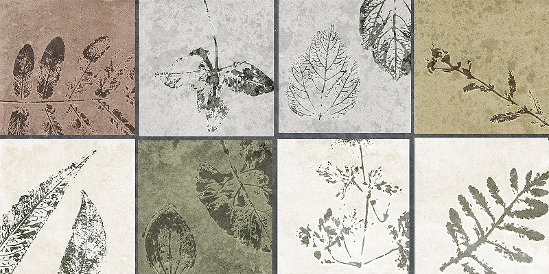 Керамическая плитка GlobalTile Delia GT234VG Разноцветный Глянцевая 