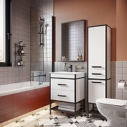 Комплект унитаза с инсталляцией Jacob Delafon Struktura EDF103-00 с сиденьем Микролифт и Белой глянцевой клавишей смыва-9