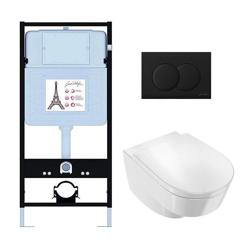 Комплект унитаза с инсталляцией Jacob Delafon Odeon Rive Gauche EDR103-BL 