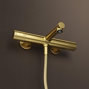 Смеситель для ванны Iddis Duna DUNMG02i74WA с термостатом Золото матовое-2