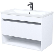 Тумба с раковиной Iddis Zodiac X 80 ZDX80WNi95K подвесная Белая