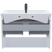 Тумба с раковиной Iddis Zodiac X 80 ZDX80WNi95K подвесная Белая-3