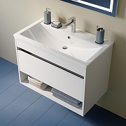 Тумба с раковиной Iddis Zodiac X 80 ZDX80WNi95K подвесная Белая-4