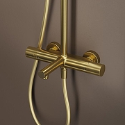 Душевая система Iddis Duna DUNMGSTi06 с термостатом Золото матовое-3