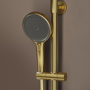 Душевая система Iddis Duna DUNMGSTi06 с термостатом Золото матовое-4