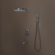 Душевая система Iddis Duna DUNGMSTi68 с термостатом Графит матовый-2