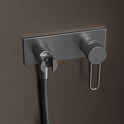 Гигиенический душ со смесителем Iddis Duna DUNGMV0i08 Графит матовый-4