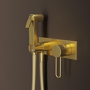 Гигиенический душ со смесителем Iddis Duna DUNMGV0i08 Золото матовое-3