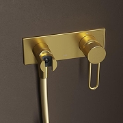 Гигиенический душ со смесителем Iddis Duna DUNMGV0i08 Золото матовое-4