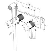 Гигиенический душ со смесителем Iddis Duna DUNMGV0i08 Золото матовое-5
