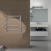 Водяной полотенцесушитель Azario Ferrara 500x500 П4 AZ09155 нижнее/диагональное подключение, G 1/2 Хром-3