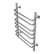 Водяной полотенцесушитель Azario Ferrara 500x800 П7 AZ09158 нижнее/диагональное подключение, G 1/2 Хром-1