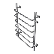 Водяной полотенцесушитель Azario Modena 500x800 П6 AZ08558 боковое подключение, G 1 Хром-1