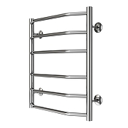 Водяной полотенцесушитель Azario Ravenna 500x600 П6 AZ07156 нижнее/диагональное подключение, G 1/2 Хром