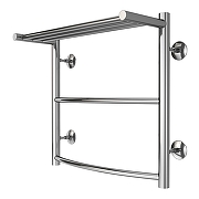 Водяной полотенцесушитель Azario Verona 500x500 П5 AZ04155P с полкой, нижнее/диагональное подключение, G 1/2 Хром