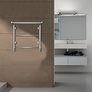 Водяной полотенцесушитель Azario Verona 500x500 П5 AZ04155P с полкой, нижнее/диагональное подключение, G 1/2 Хром-3