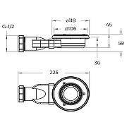 Душевой поддон из искусственного камня BelBagno Uno 120x90 TRAY-MR-UNO-AH-120/90-35-W-BO Белый-8