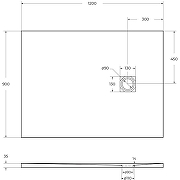 Душевой поддон из искусственного камня BelBagno Uno 120x90 TRAY-MR-UNO-AH-120/90-35-W-NO Белый-7