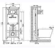 Инсталляция для унитаза Oli 80,300,572 без клавиши смыва-1