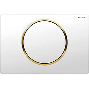 Кнопка смыва для инсталляции Geberit Sigma 10 115.758.KK.5 Белая Золото-1