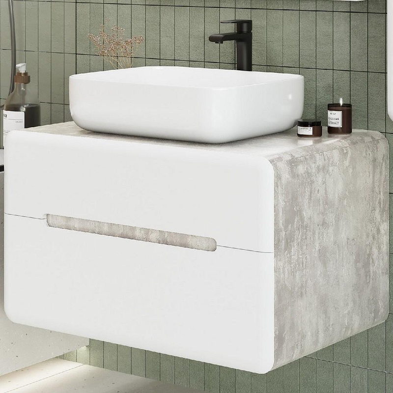 Тумба под раковину Art&Max Genova 80 AM-Genova-800-2C-SO-CH подвесная 