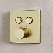 Душевая система Sancos Linn SC9022BG с термостатом Золото брашированное-3