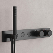 Душевая система Sancos Linn SC9023MB с термостатом Черная матовая-3