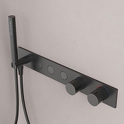 Душевая система Sancos Linn SC9023MB с термостатом Черная матовая-4