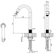 Смеситель для раковины Orans OLS-K1120TR 1120TR Красный-2