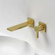 Смеситель для раковины Sancos Linn SC9021BG Золото брашированное-2