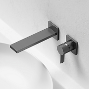 Смеситель для раковины Sancos Linn SC9021GG Вороненая сталь-1