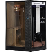 Душевая кабина Orans SR-89103LS Black LH 180x130 L 89103LBLH с сауной и гидромассажем-1