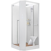 Душевая кабина Orans SR-89101LS White LH 100x100 L 89101LWLH с паром и гидромассажем