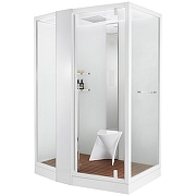 Душевая кабина Orans SR-89102LS White LH 150x100 L 89102LWLH с паром и гидромассажем-1