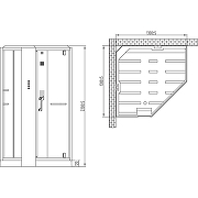 Душевая кабина Orans SR-89106S White LH 130x130 89106W0LH с паром и гидромассажем-12